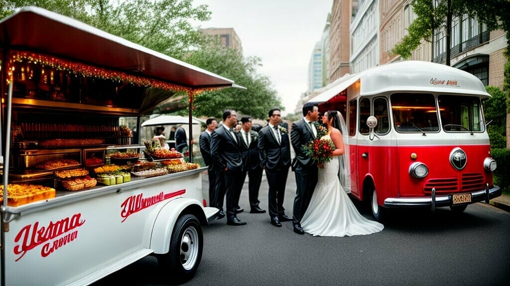 Food truck wedding catering